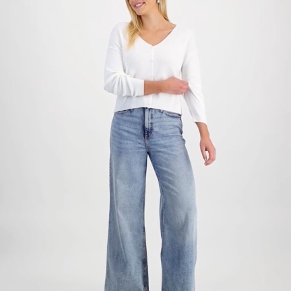 Stylish Light Blue Flare Jeans